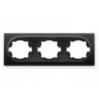 Рамка потрійна, колір чорний