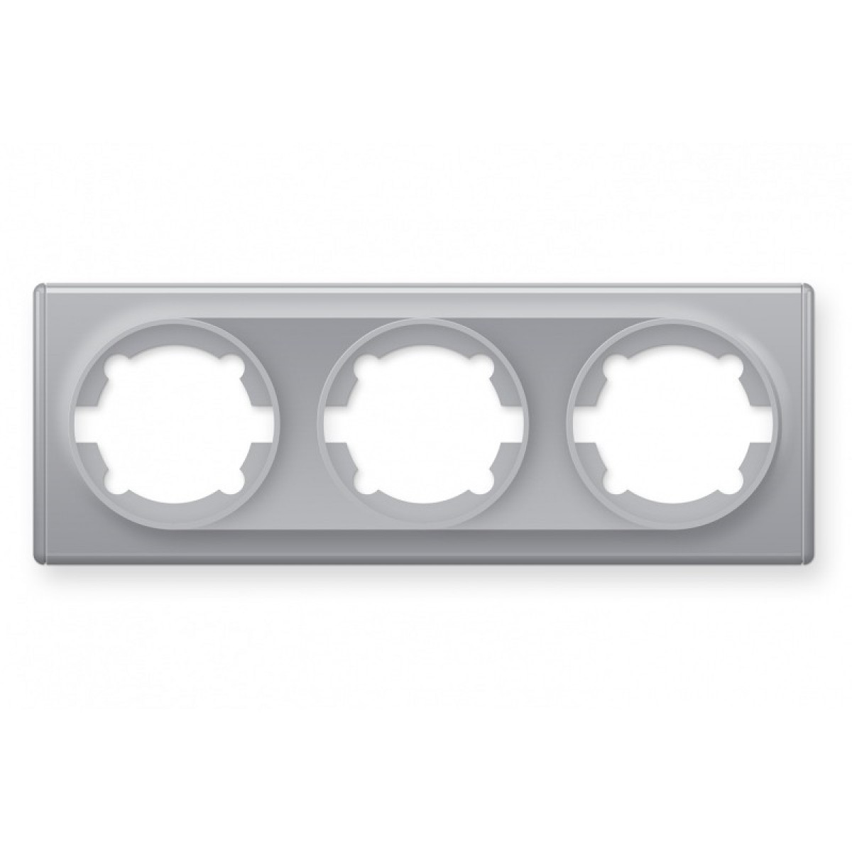 Рамка потрійна, колір сірий