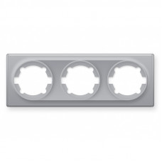 Рамка потрійна, колір сірий