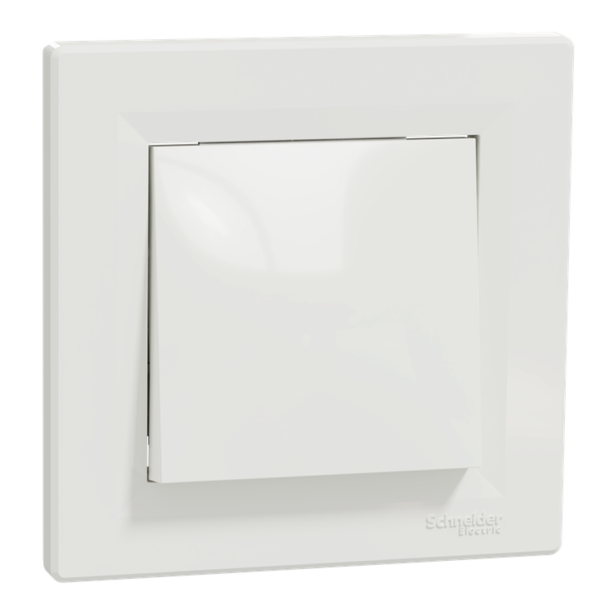Вимикач одноклавішний самозатискний білий ASFORA Schneider