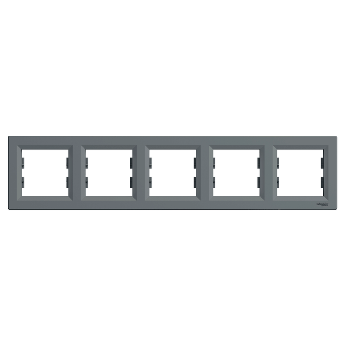 Рамка П'ятимісна Горизонтальна Asfora Сталь Schneider
