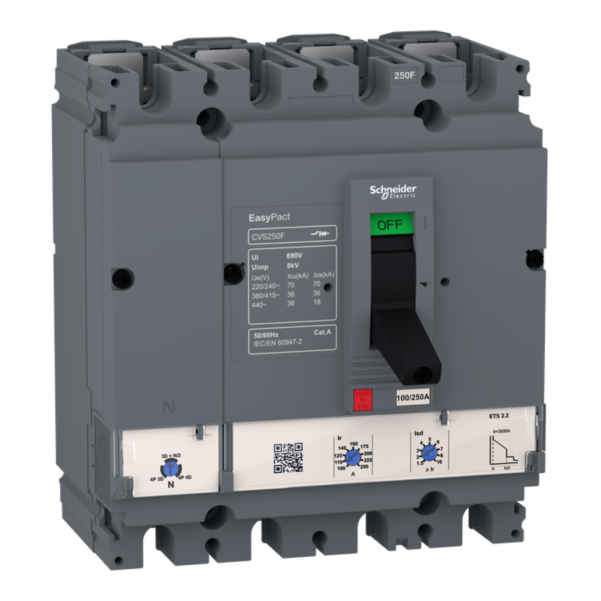 А_ВИМ EASYPACT CVS160F ETS2 160А 36KA 4P