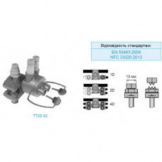TT2D 83 F3 Затискач відгалужувальні (2х6-35 / 25-95)
