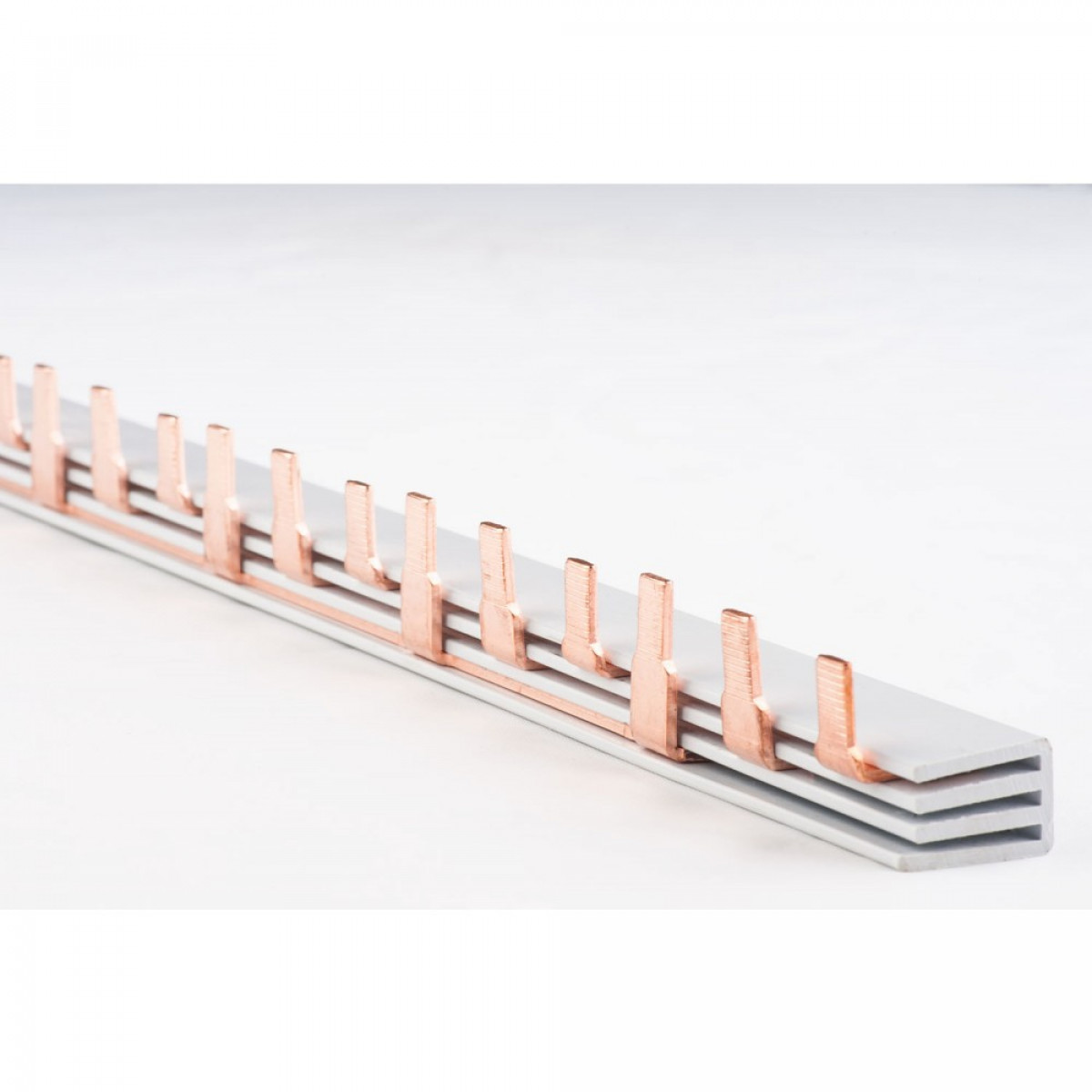 Шина соединительная медная штырьковая PIN 3P/100A шаг-18мм (1 метр) Takel (501026)