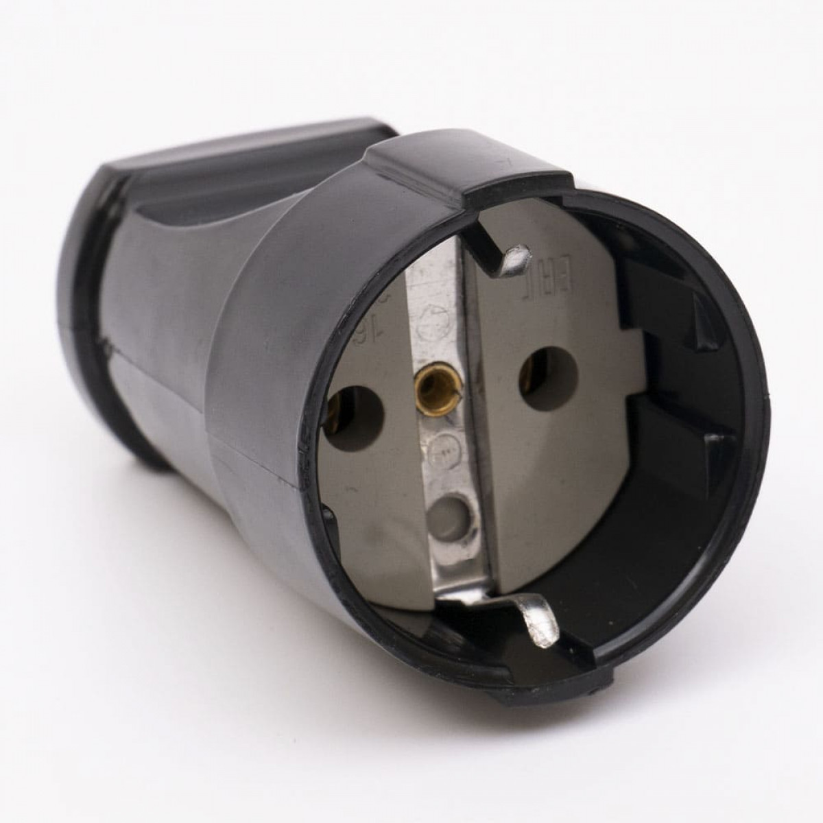 Розетка переносна з з/к 201FG 16A, чорний Takel (503603)