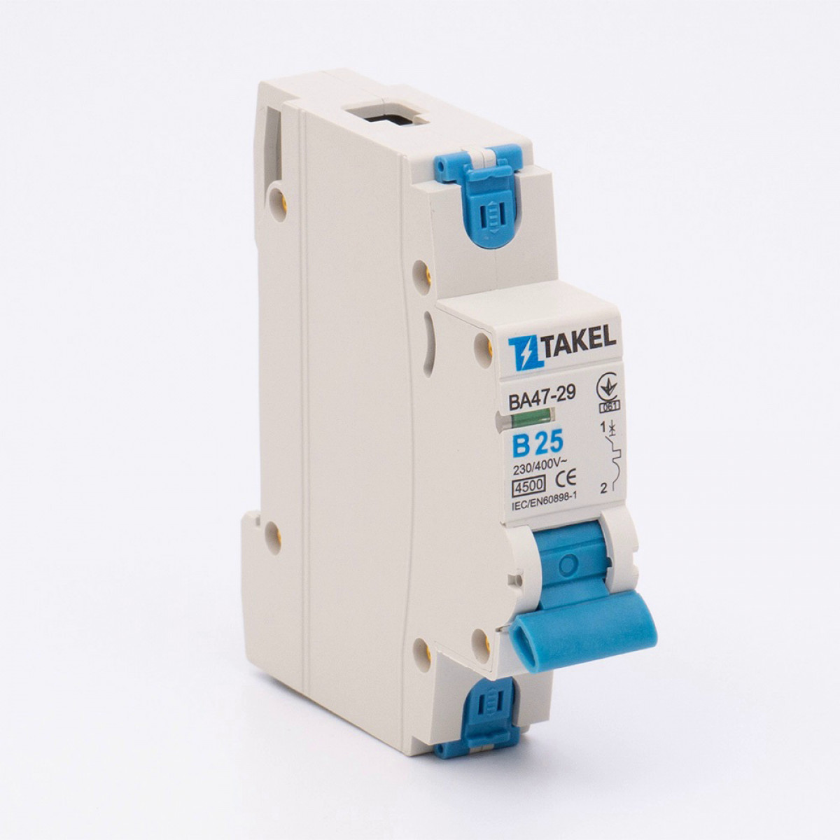 Автоматичний вимикач ВА47-29-В 1Р 4.5кА 25А Takel (506014)