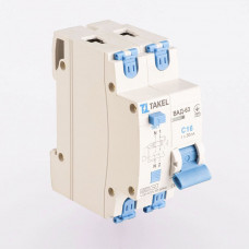 Вимикач автоматичний диференційний ВАД-63-С 2P (1Р+N) 30мА 16A TAKEL