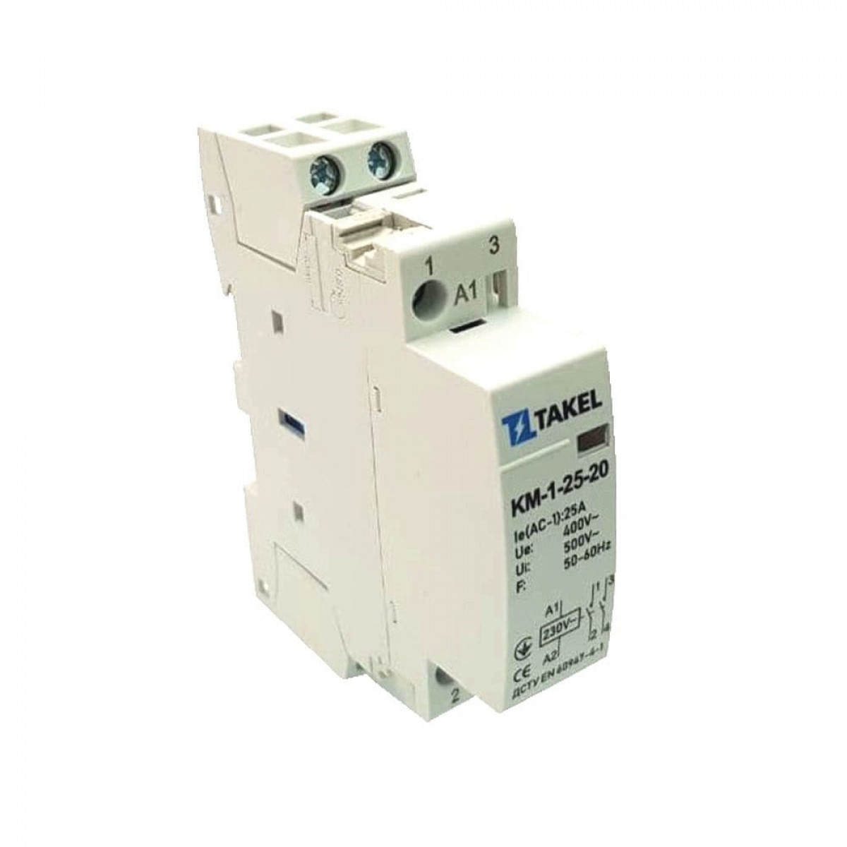 Контактор модульный КМ-1-25-20 25А 2НО Takel (507311)