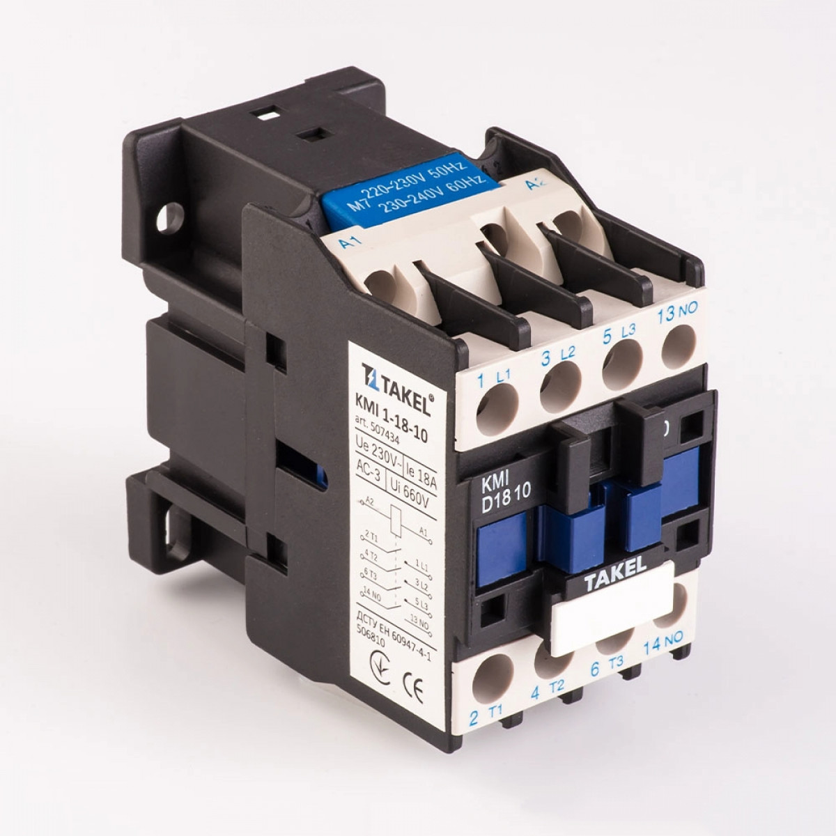 Контактор малогабаритный КМИ 1-18-10 18А 230В 1HO Takel (507434)