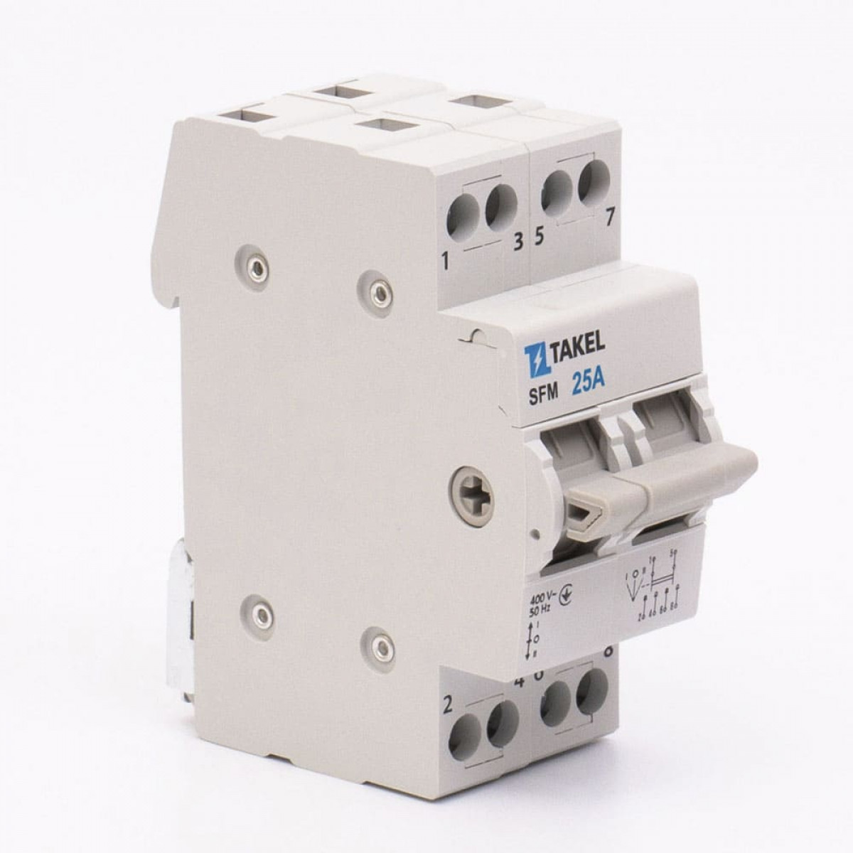 Переключатель нагрузки трехпозиционный SFM 2P 25A Takel (507811)