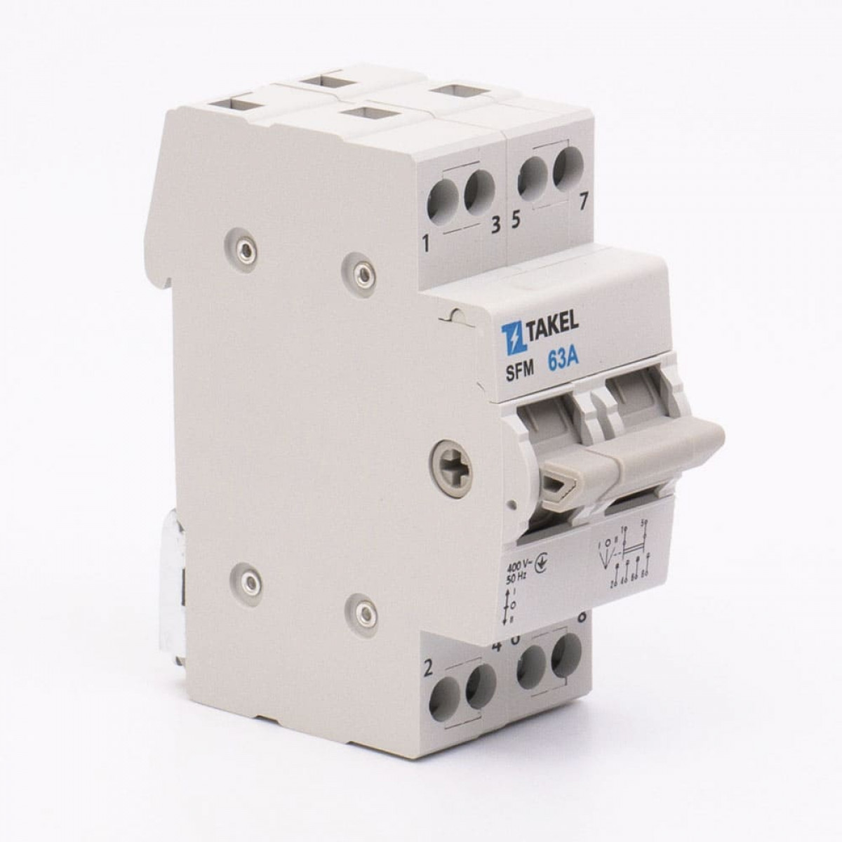 Перемикач навантаження трипозиційний SFM 2P 63A Takel (507815)