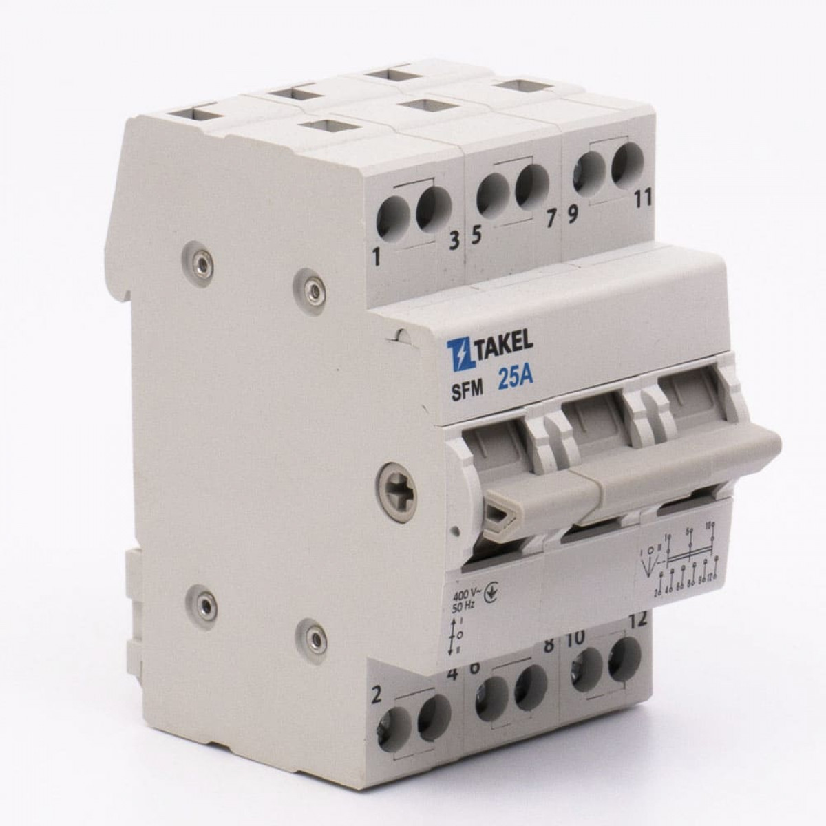 Перемикач навантаження трипозиційний SFM 3P 25A Takel (507821)