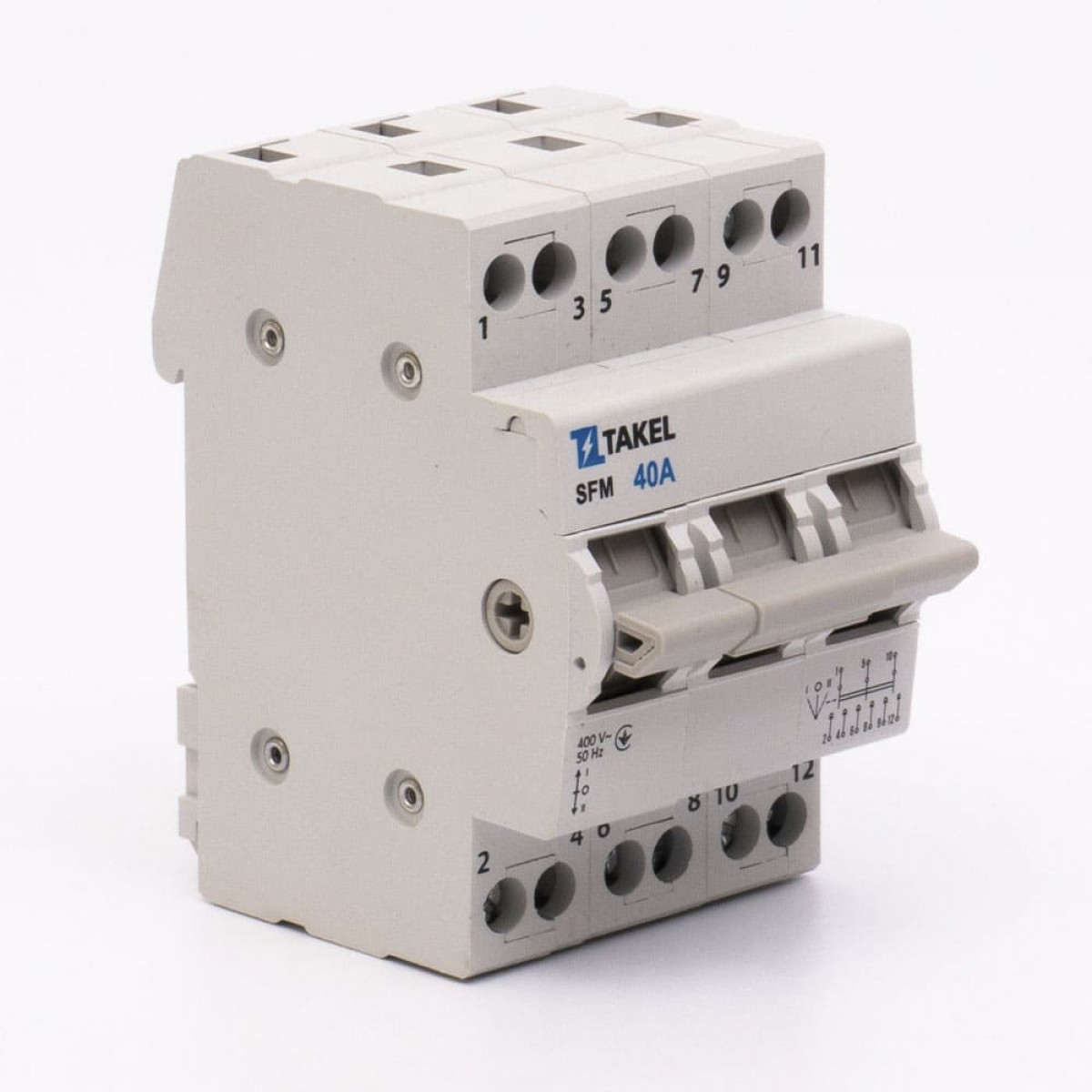 Перемикач навантаження трипозиційний SFM 3P 40A Takel (507823)