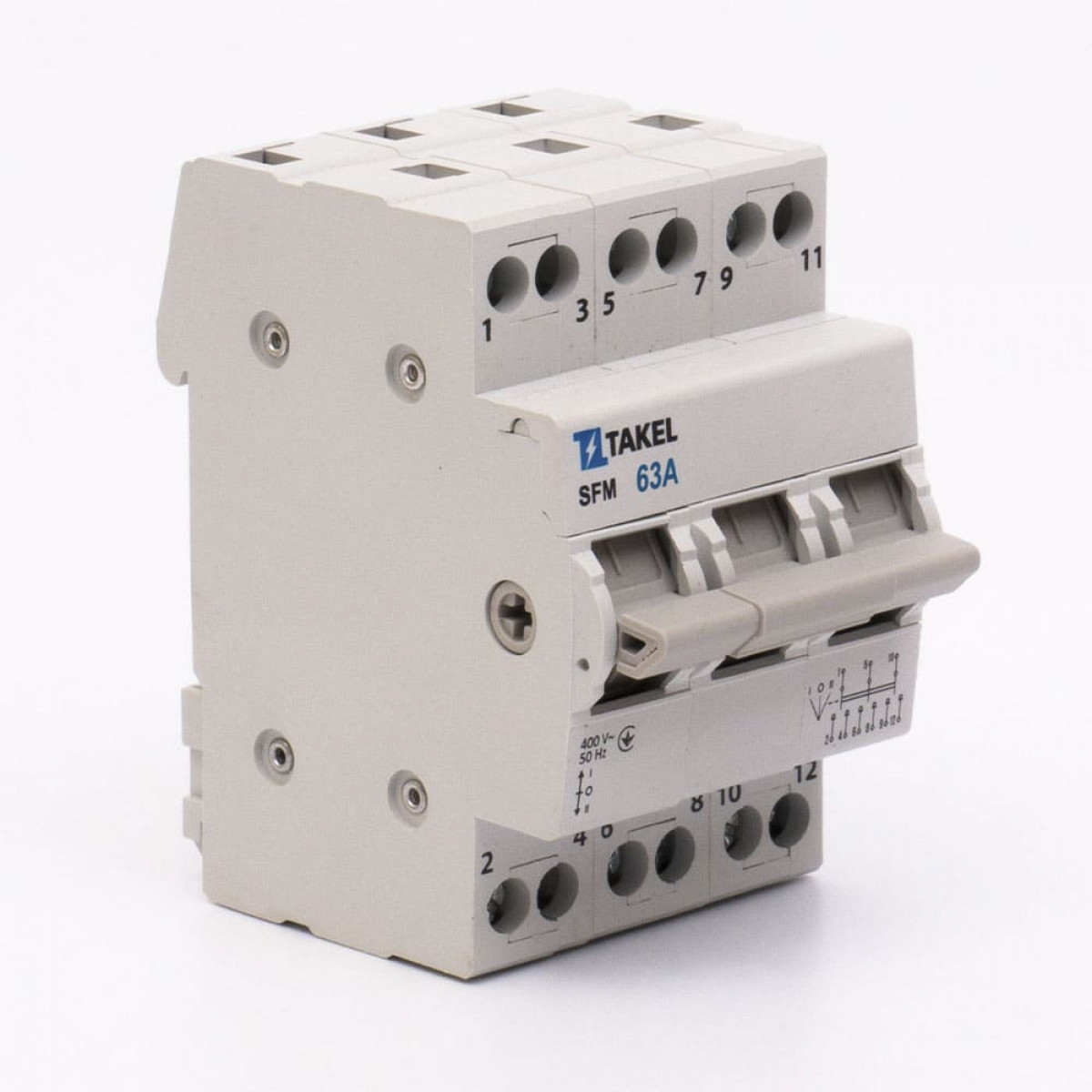 Перемикач навантаження трипозиційний SFM 3P 63A Takel (507825)