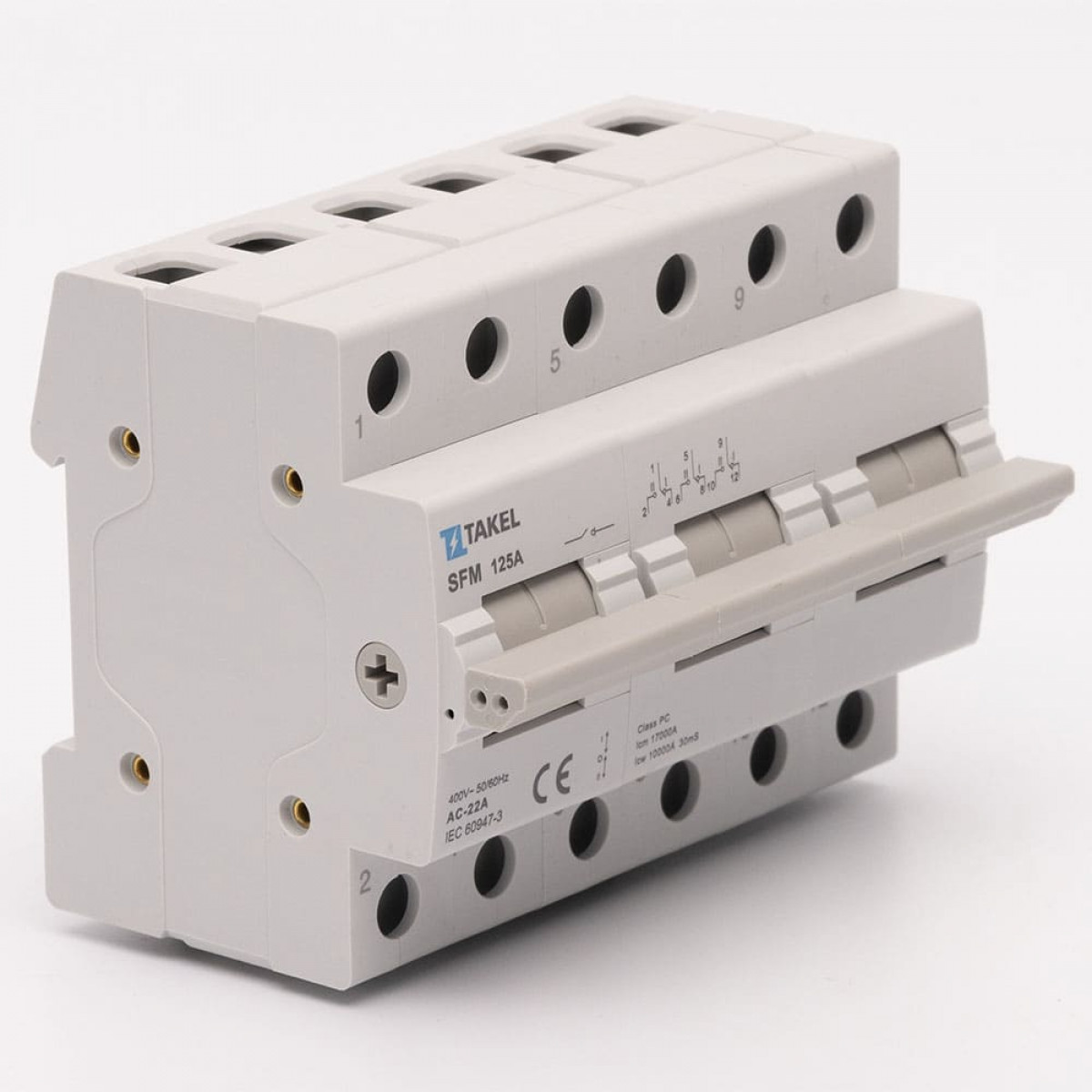 Переключатель нагрузки трехпозиционный SFM 3P 125A Takel (507828)