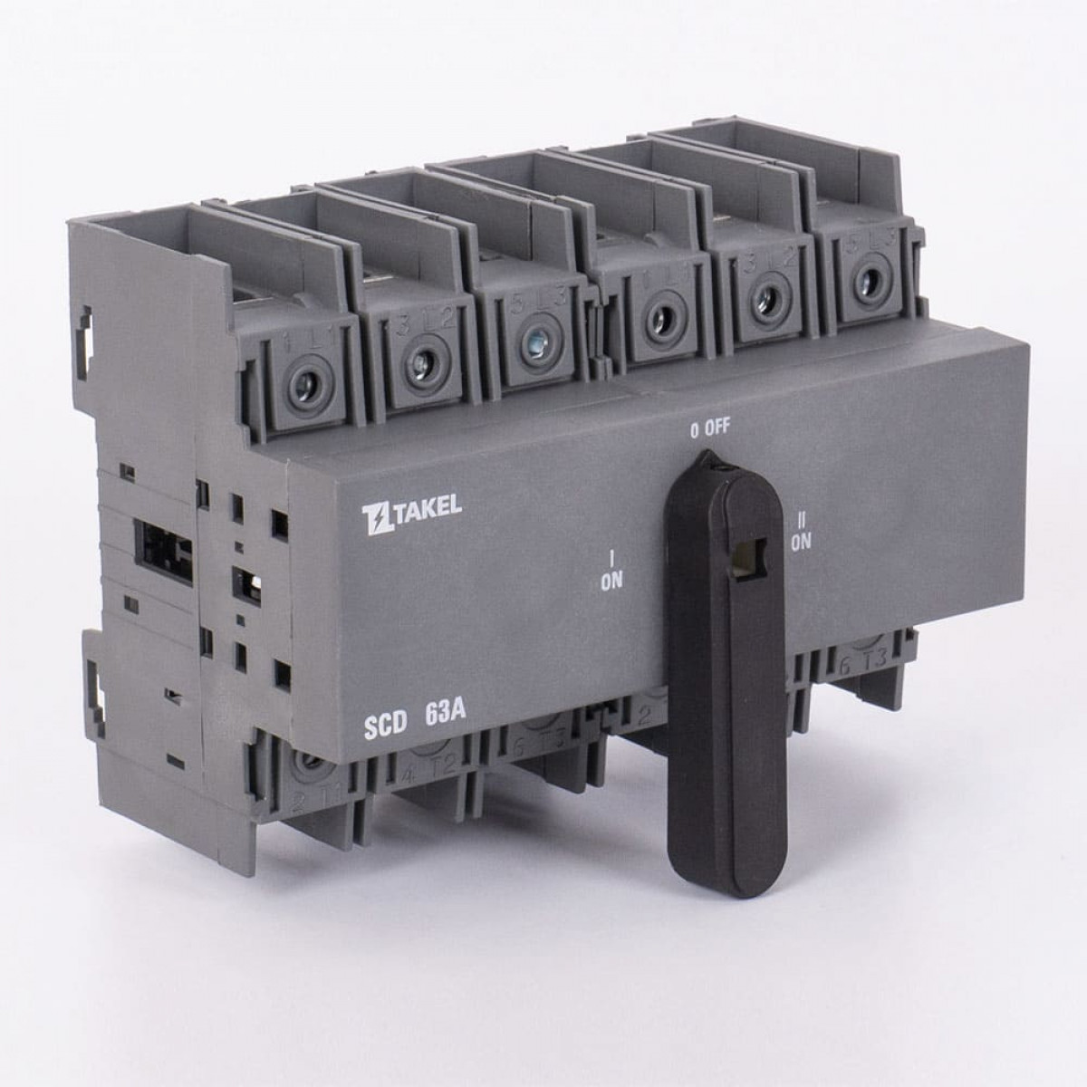 Переключатель нагрузки трехпозиционный SCD 6P 63A Takel (510303)