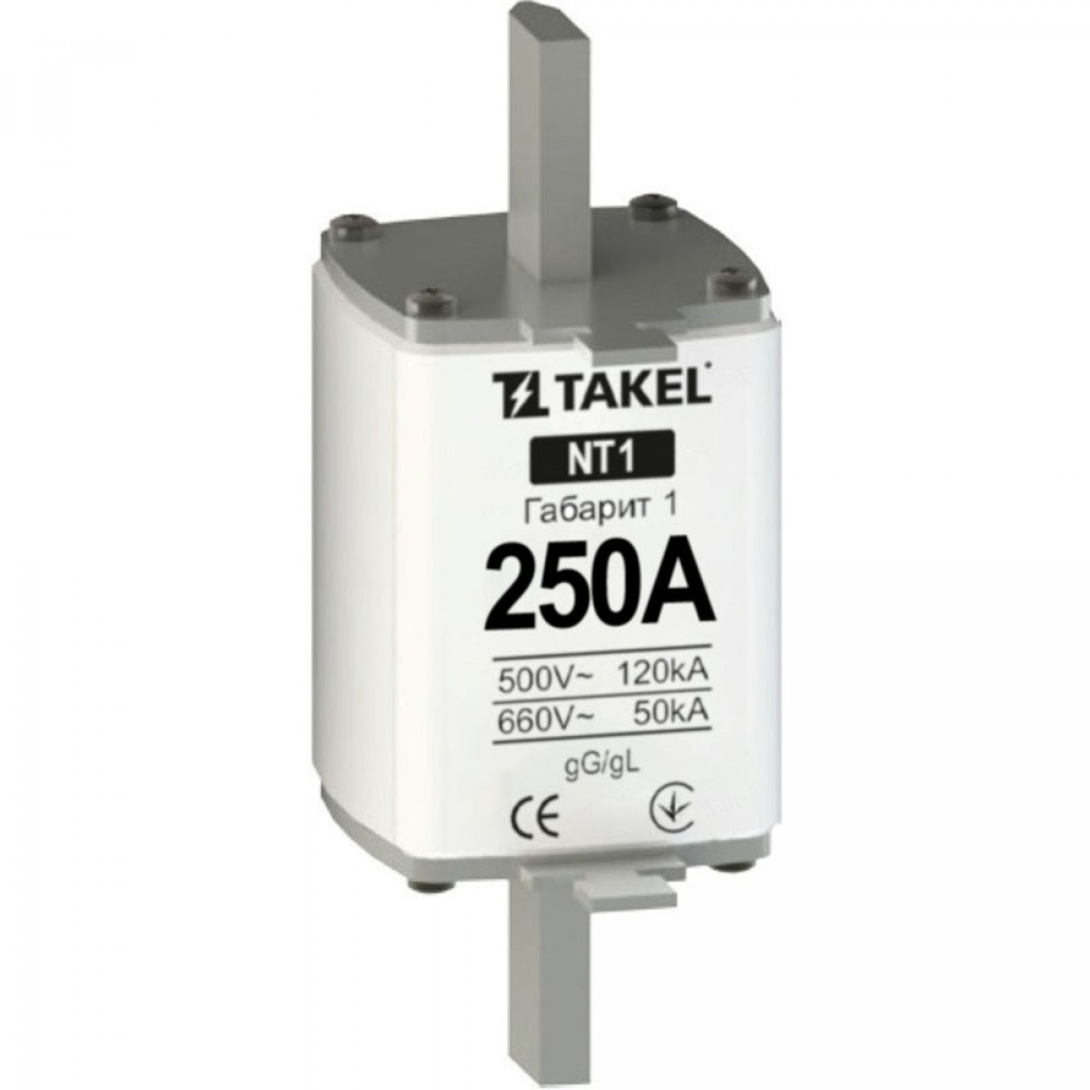 Плавка вставка предохранителя NT1 250А Takel (510572)