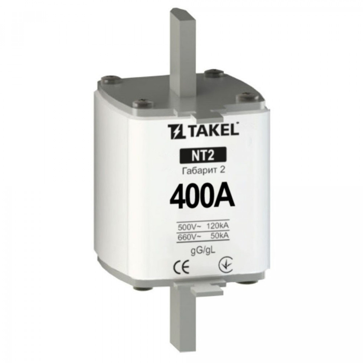 Плавка вставка запобіжника NT2 400А Takel (510585)