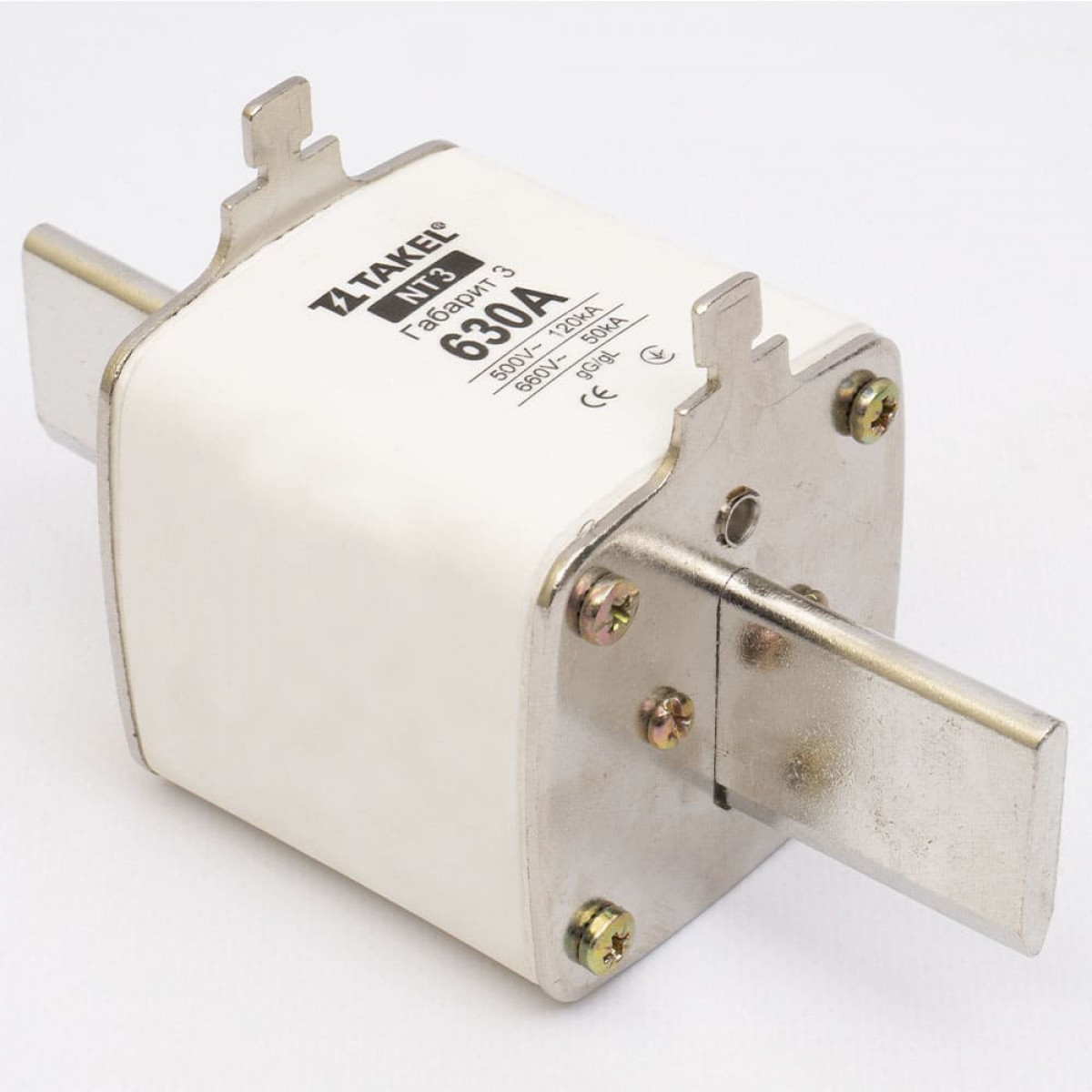 Плавка вставка предохранителя NT3 630А Takel (510595)