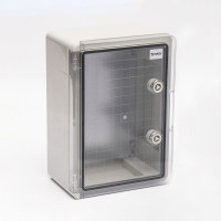 Корпус пластиковий ударостійкий (щит) 300x400x170мм з проз. дв. IP65