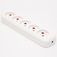 Колодка подовжувача 5 гнізд без з/к LEE