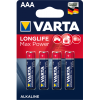 Батарейка VARTA AAA LONGLIFE Max Power 1,5V (блістер - 4шт)