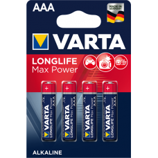 Батарейка VARTA AAA LONGLIFE Max Power 1,5V (блістер - 4шт)