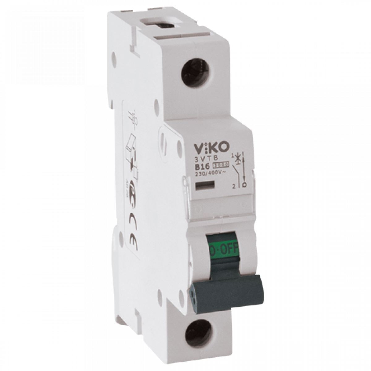 Автоматичний вимикач 1P 16A 4,5kA х-ка С