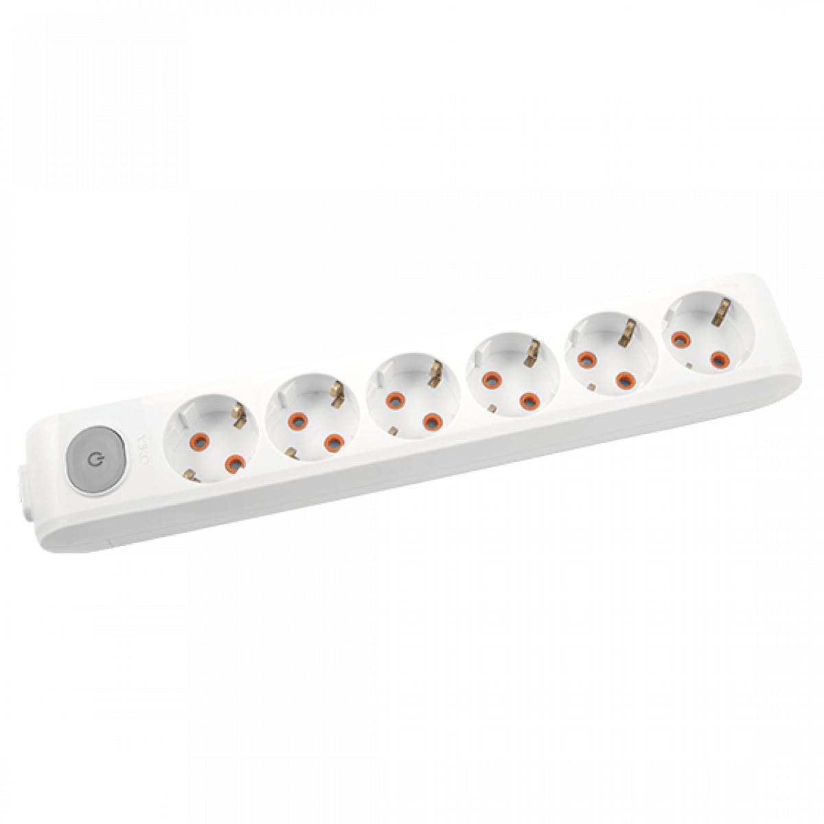 Колодка 6-а із заземленням та вимикачем