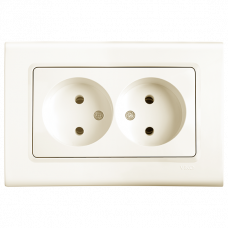 Розетка подвійна Linnera Крем