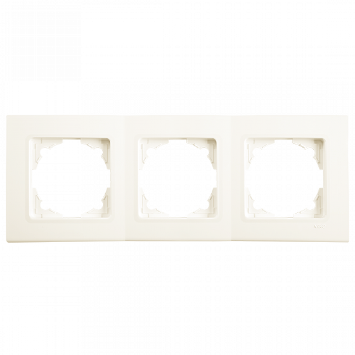 Рамка 3-а горизонтальна Linnera Крем