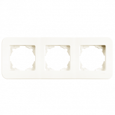 Рамка 3-а горизонтальна Rollina Крем