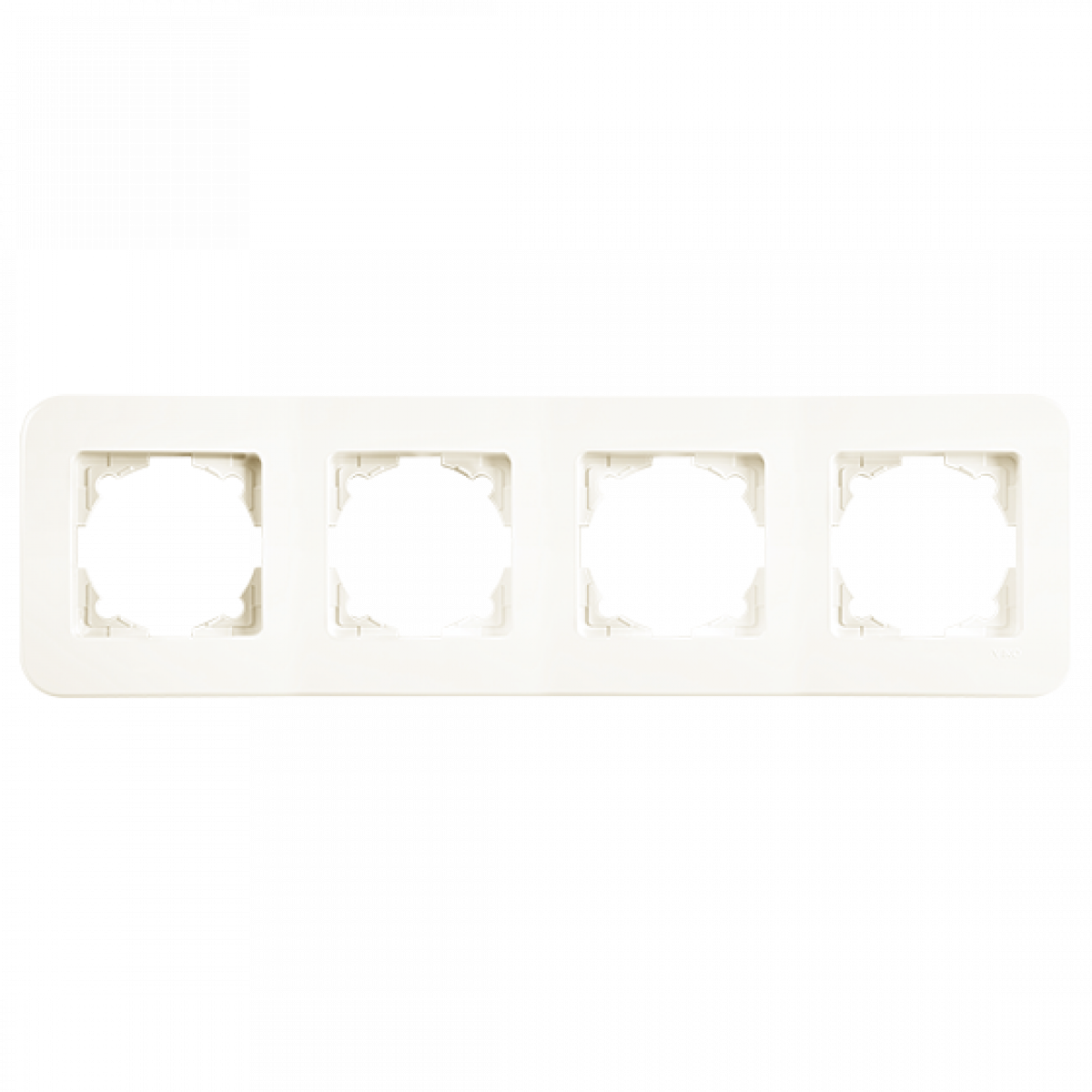 Рамка 4-а горизонтальна Rollina Крем