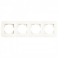 Рамка 4-а горизонтальна Rollina Крем
