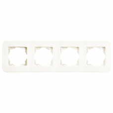 Рамка 4-а горизонтальна Rollina Крем