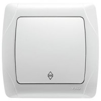 Вимикач прохідний білий Carmen Vi-KO