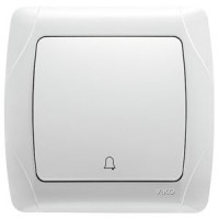 Кнопка дзвінка біла Carmen Vi-KO