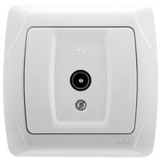 Розетка телевізійна біла Carmen Vi-KO