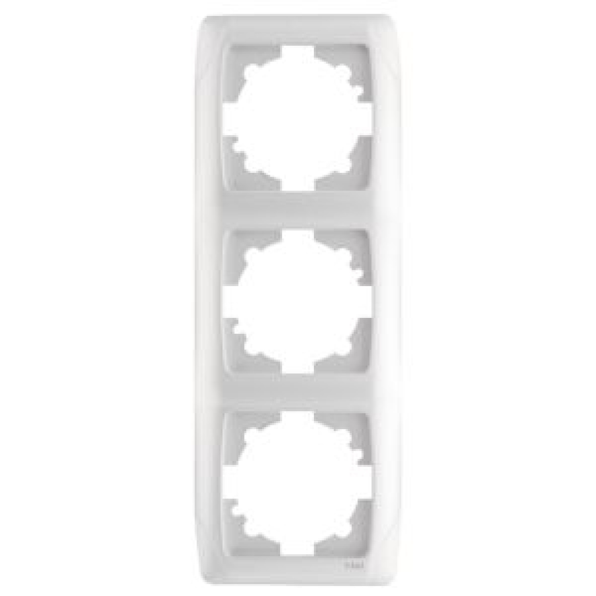 Рамка 3-а вертикальна біла Carmen Vi-KO