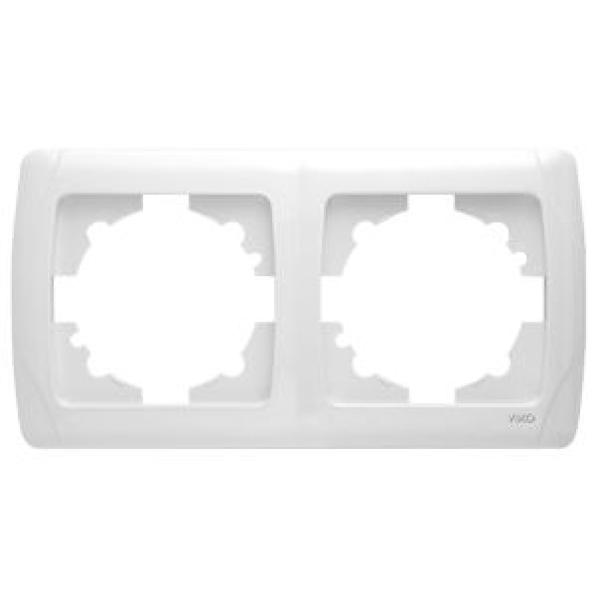 Рамка 2-а горизонтальна біла Carmen Vi-KO