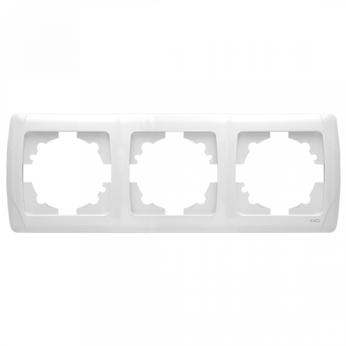 Рамка 3-а горизонтальна біла Carmen Vi-KO