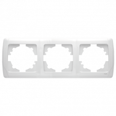 Рамка 3-а горизонтальна біла Carmen Vi-KO