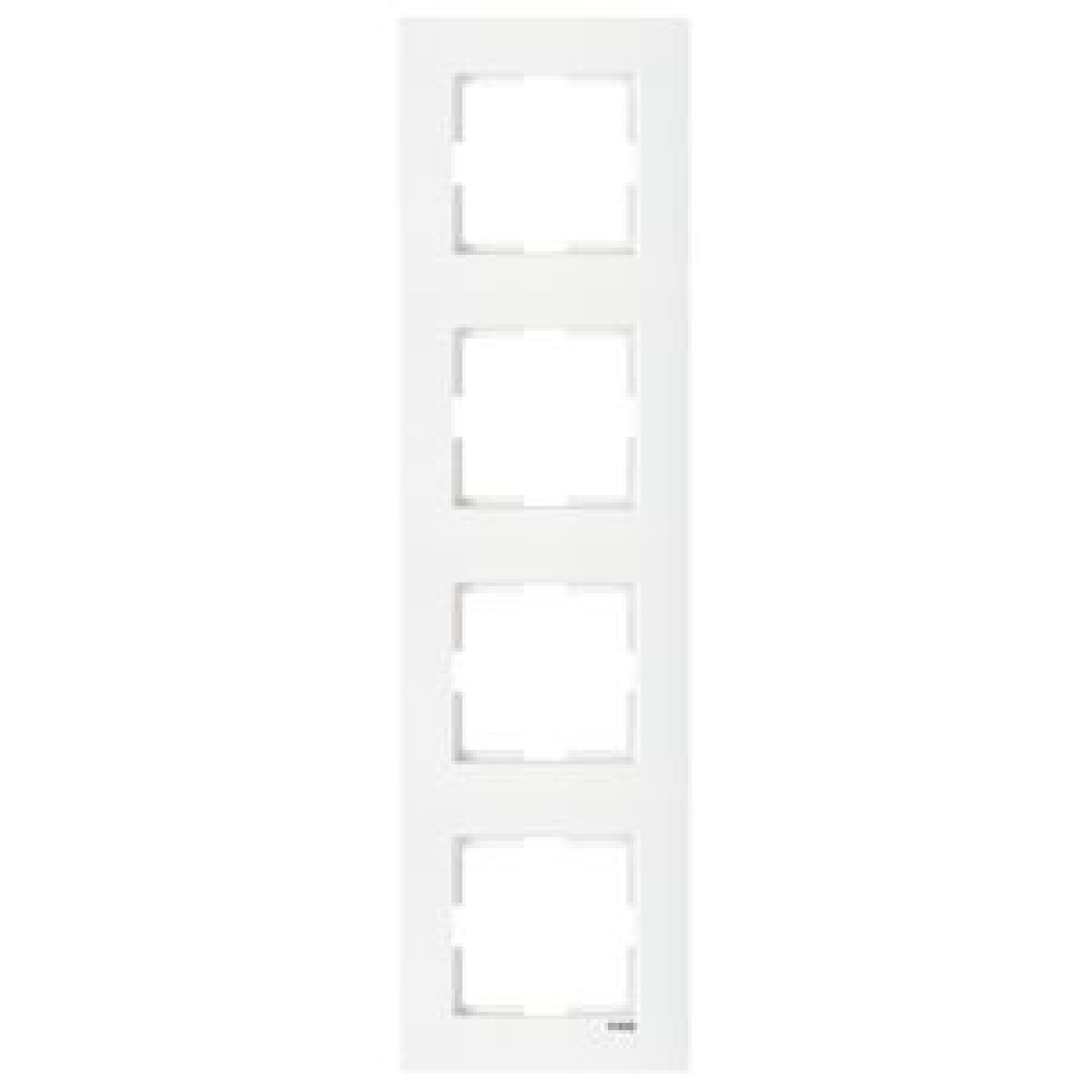 Рамка 4-а горизонтальна біла Karre Vi-KO