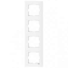 Рамка 4-а горизонтальна біла Karre Vi-KO