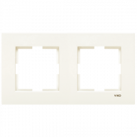 Рамка 2-а горизонтальна кремова Karre Vi-KO