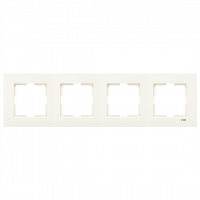 Рамка 4-а горизонтальна кремова Karre Vi-KO