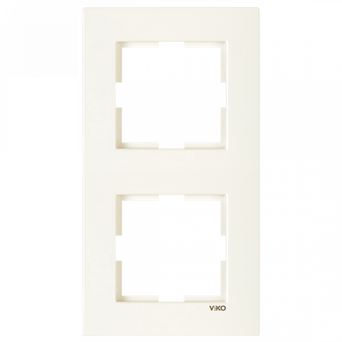Рамка 2-я вертикальная кремовая Karre Vi-KO