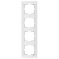 Рамка 4-а горизонтальна біла Meridian Vi-KO