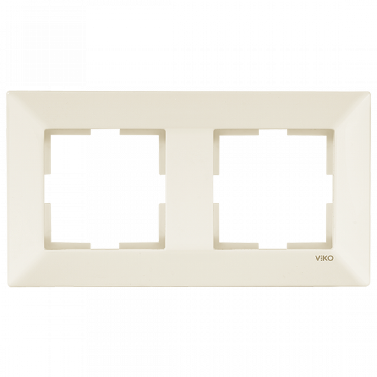 Рамка 2-а горизонтальна кремова Meridian Vi-KO