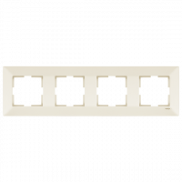 Рамка 4-я горизонтальная кремовая Meridian Vi-KO